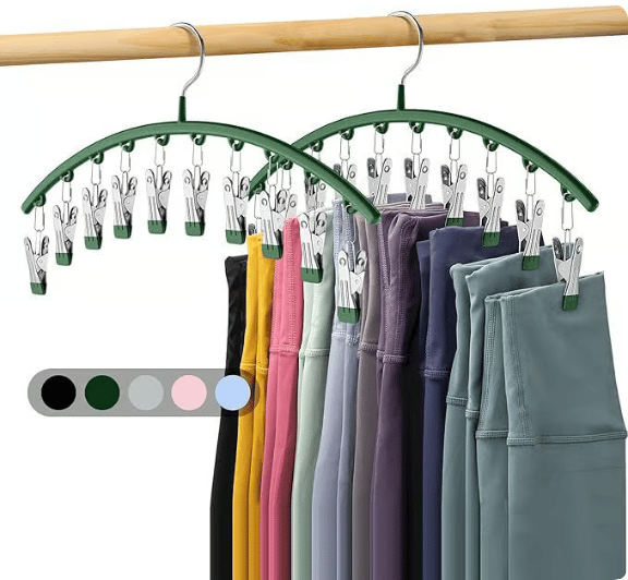 Leggings Organizer Hanger with Rubber Clips | Stornfield