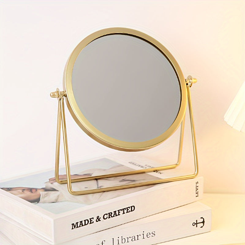 VintageGlow – Adjustable Makeup Mirror with Iron Frame Stornfield