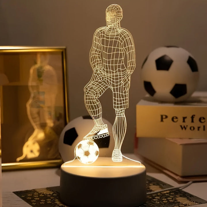 Stornfield | 3D Football Player Lamp – For a sporty atmosphere