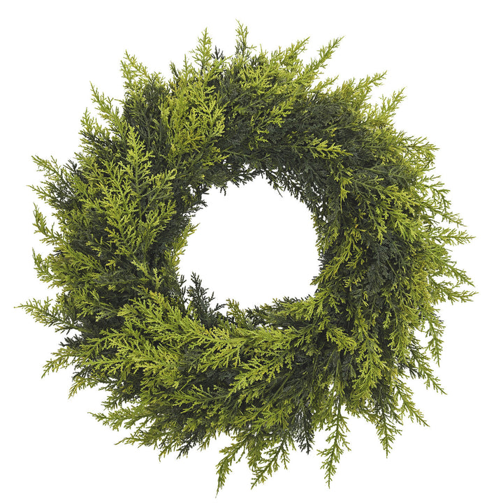 Artificial Norfolk fir wreath for wall and table
