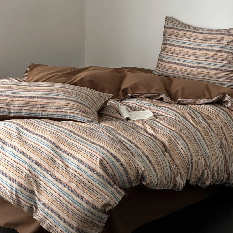 Cotton bedding set, 100s long-staple cotton, brushed