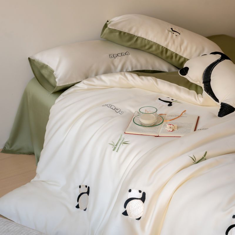 Bedding set, 4-piece, Lyocell, animal motif