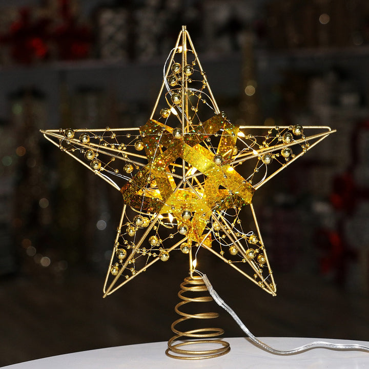 Christmas tree star topper made of iron