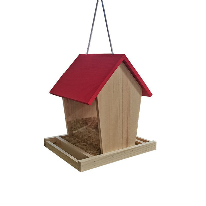 Wood Bird Feeder Station for Hanging