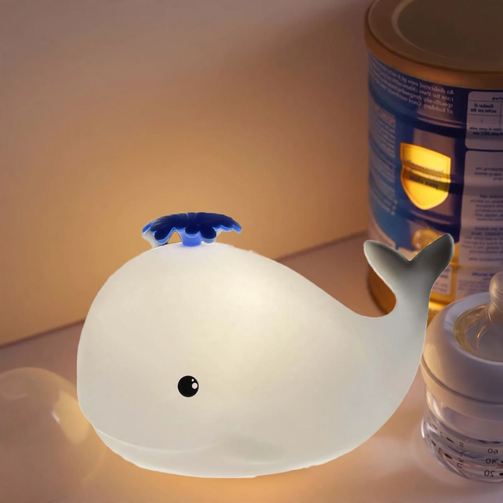 Silicone Night Light, Whale Design, rechargeable