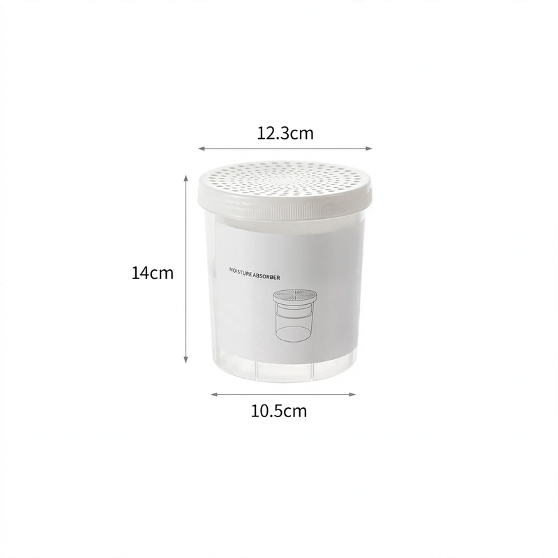 Moisture absorber box for wardrobes