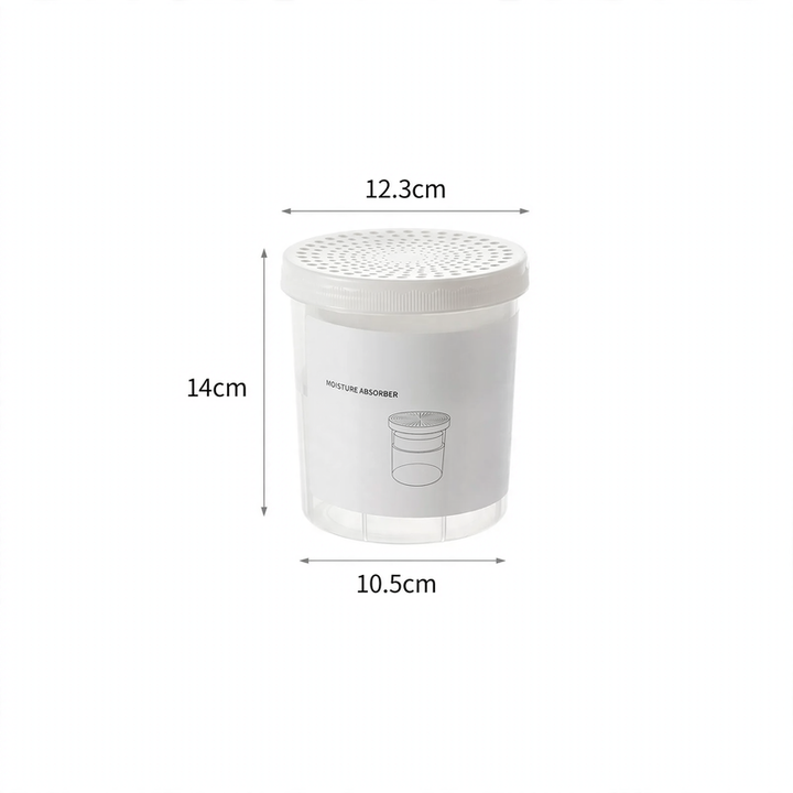 Moisture absorber box for wardrobes