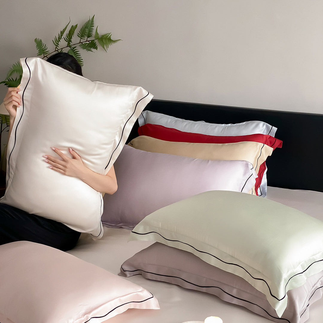 Solid color Tencel duvet cover, Class A, silky and soft