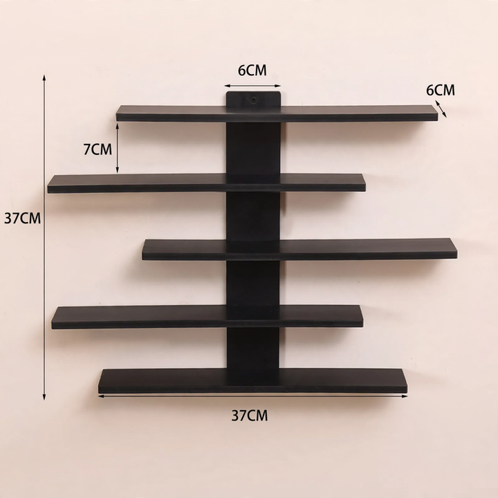 Corner shelf made of dense plywood, multi-layered