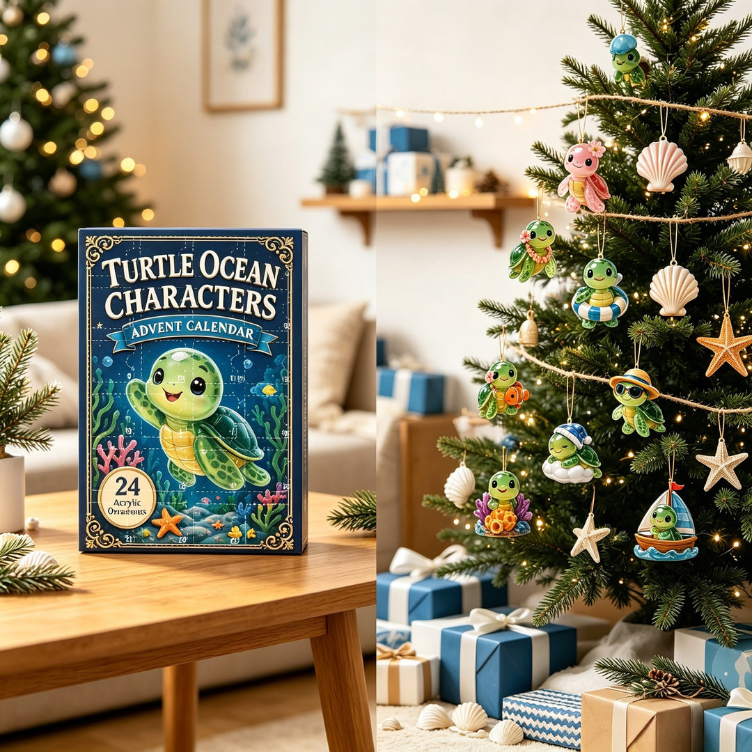 Ocean-themed Advent calendar made of acrylic