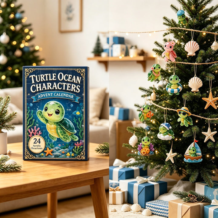 Ocean-themed Advent calendar made of acrylic