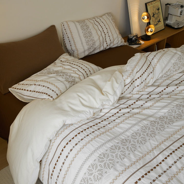 Cotton bedding set, A-class, dyeing technique, 4-piece