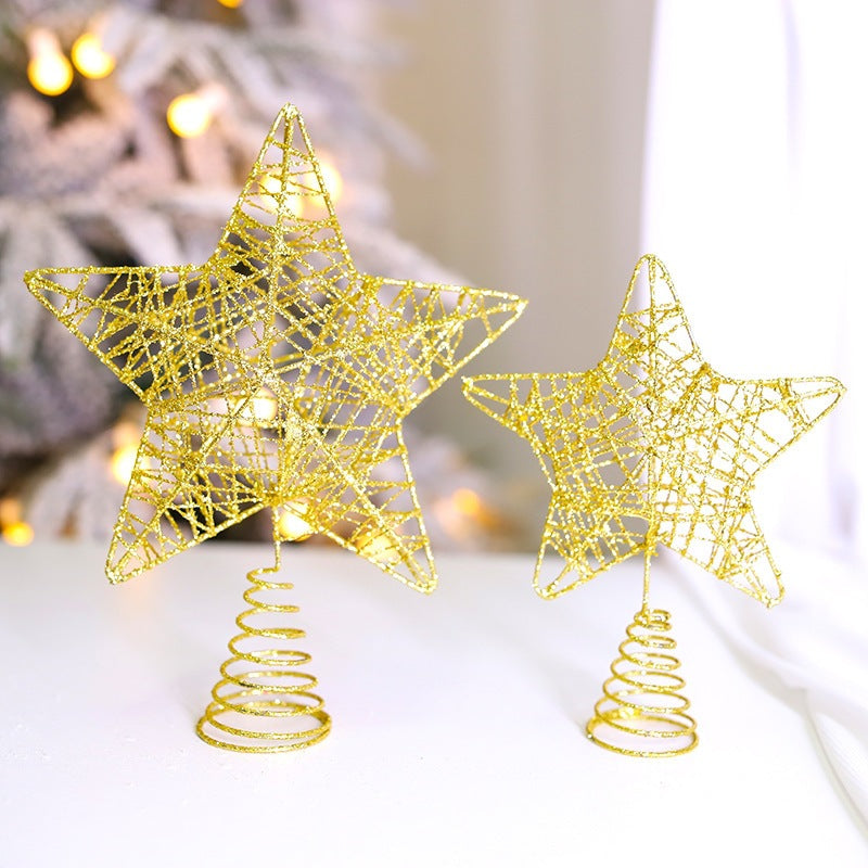 Christmas tree star made of iron art