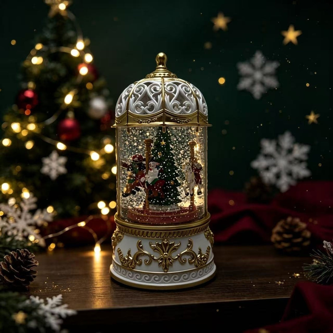 Decorative LED Windlight Musical Carousel