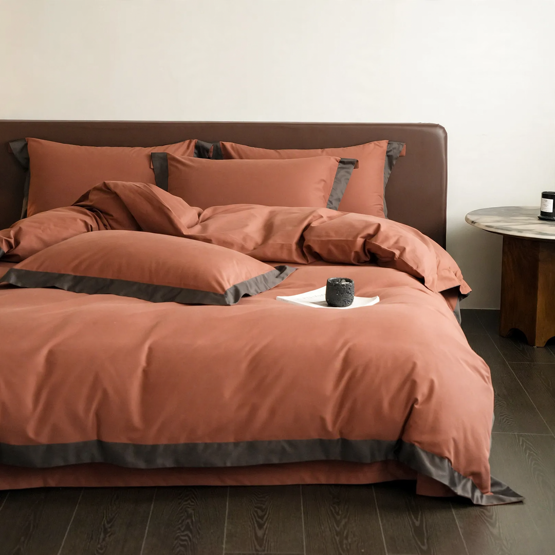 Bedding set made of pure cotton, brushed, for winter