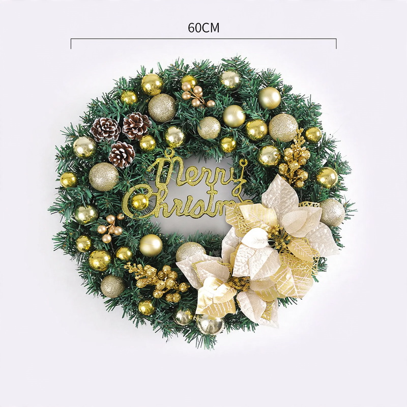 Christmas wreath, modern and simple