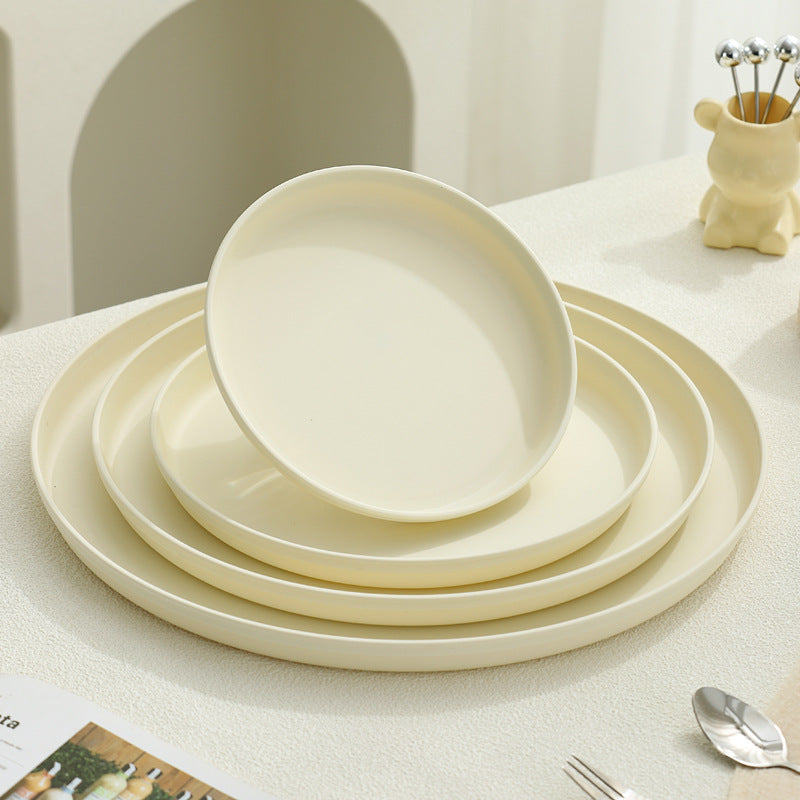 Beef Plastic Tray, Cream and Black