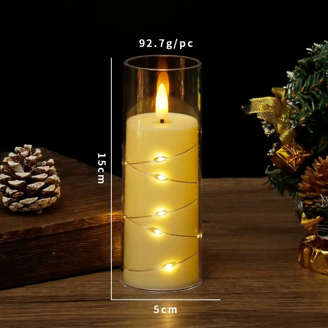 LED electronic candle for atmospheric lighting
