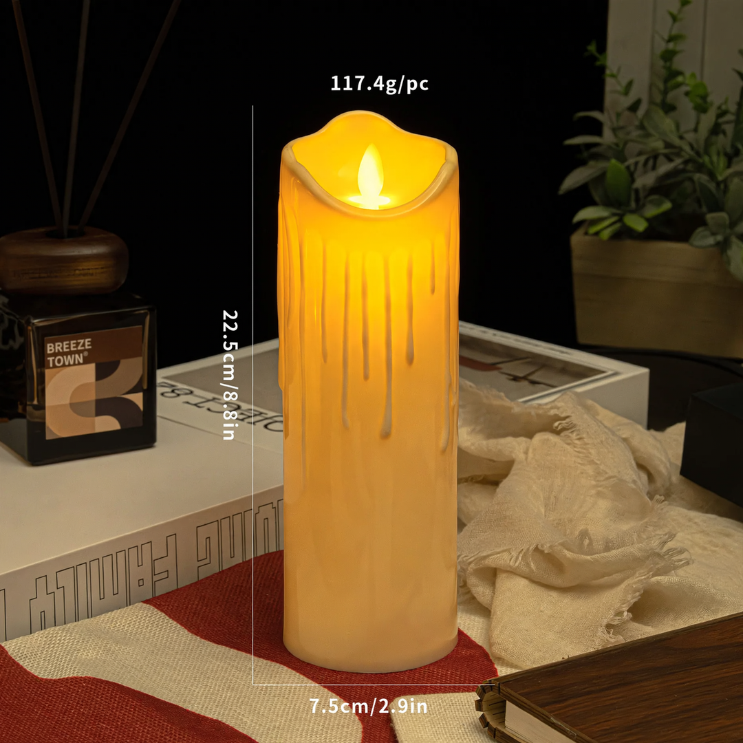 LED Real Wax Look Candle with Flicker Effect