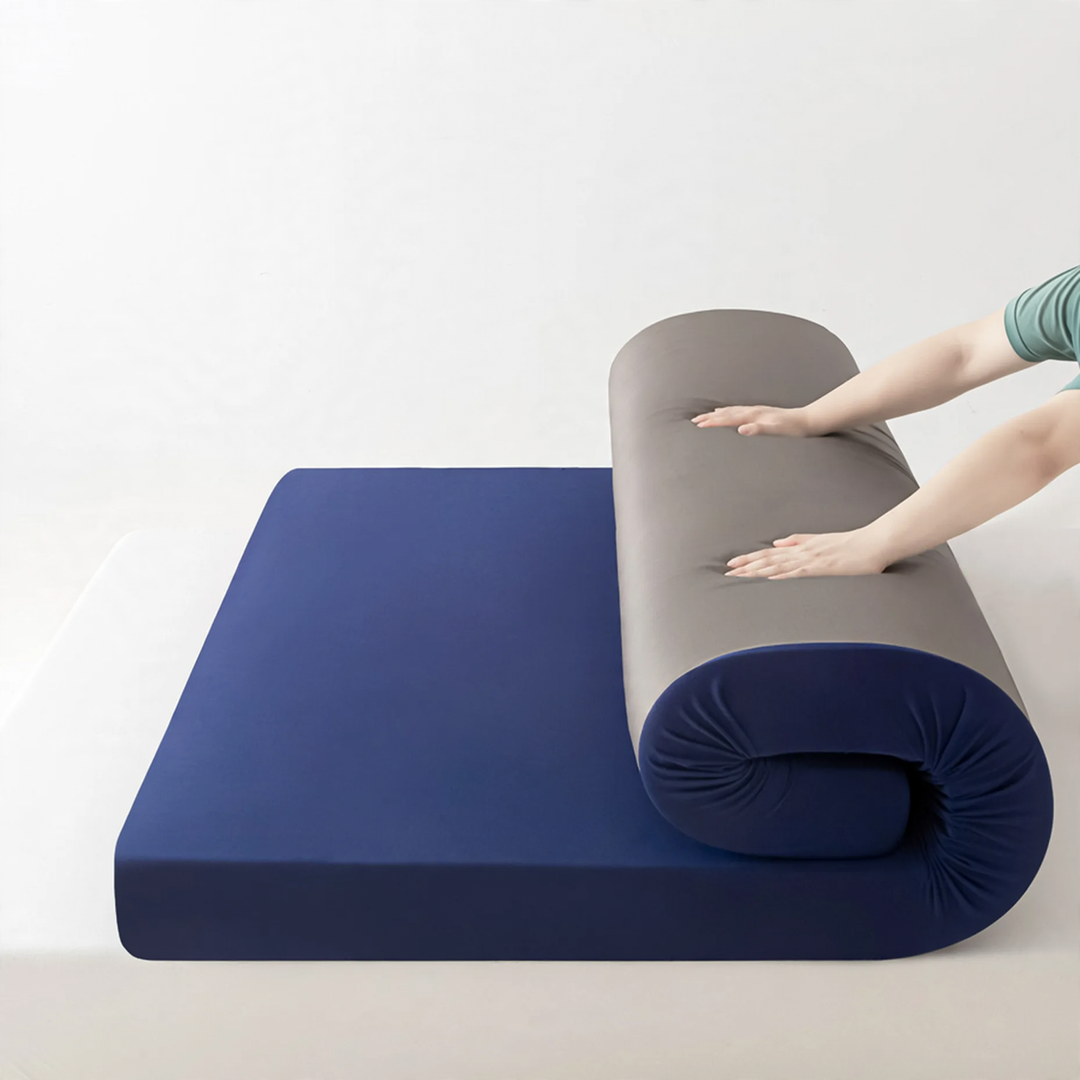 Memory foam mattress topper, 70 mm, removable cover