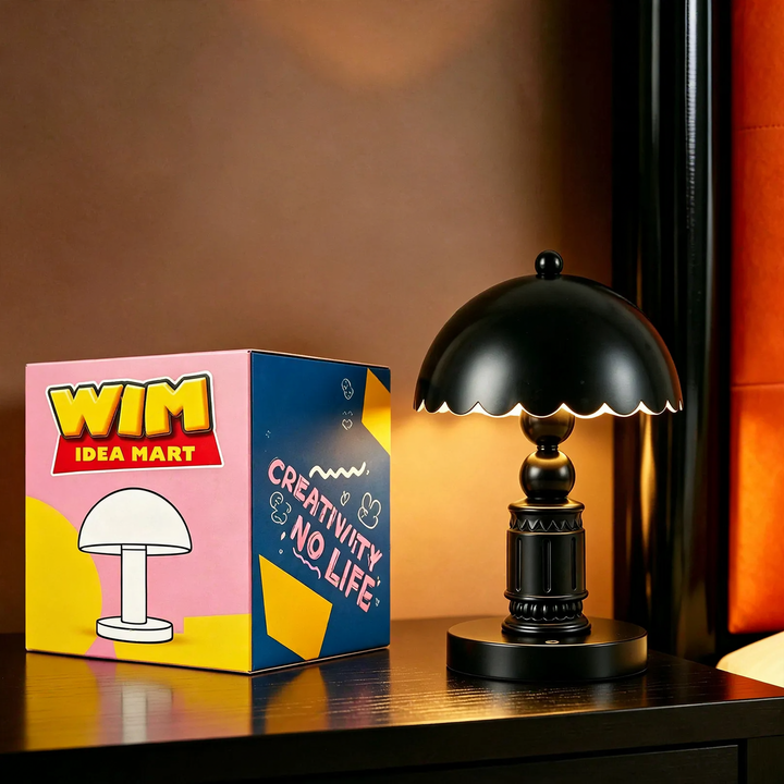 French Rococo table lamp with column design