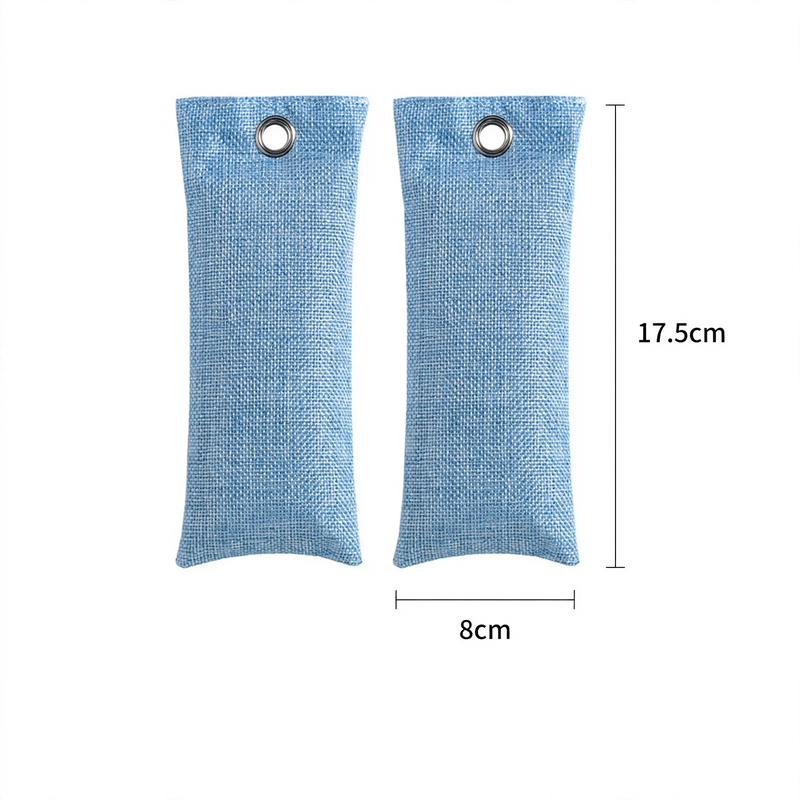 Activated carbon shoe bags for odor neutralization