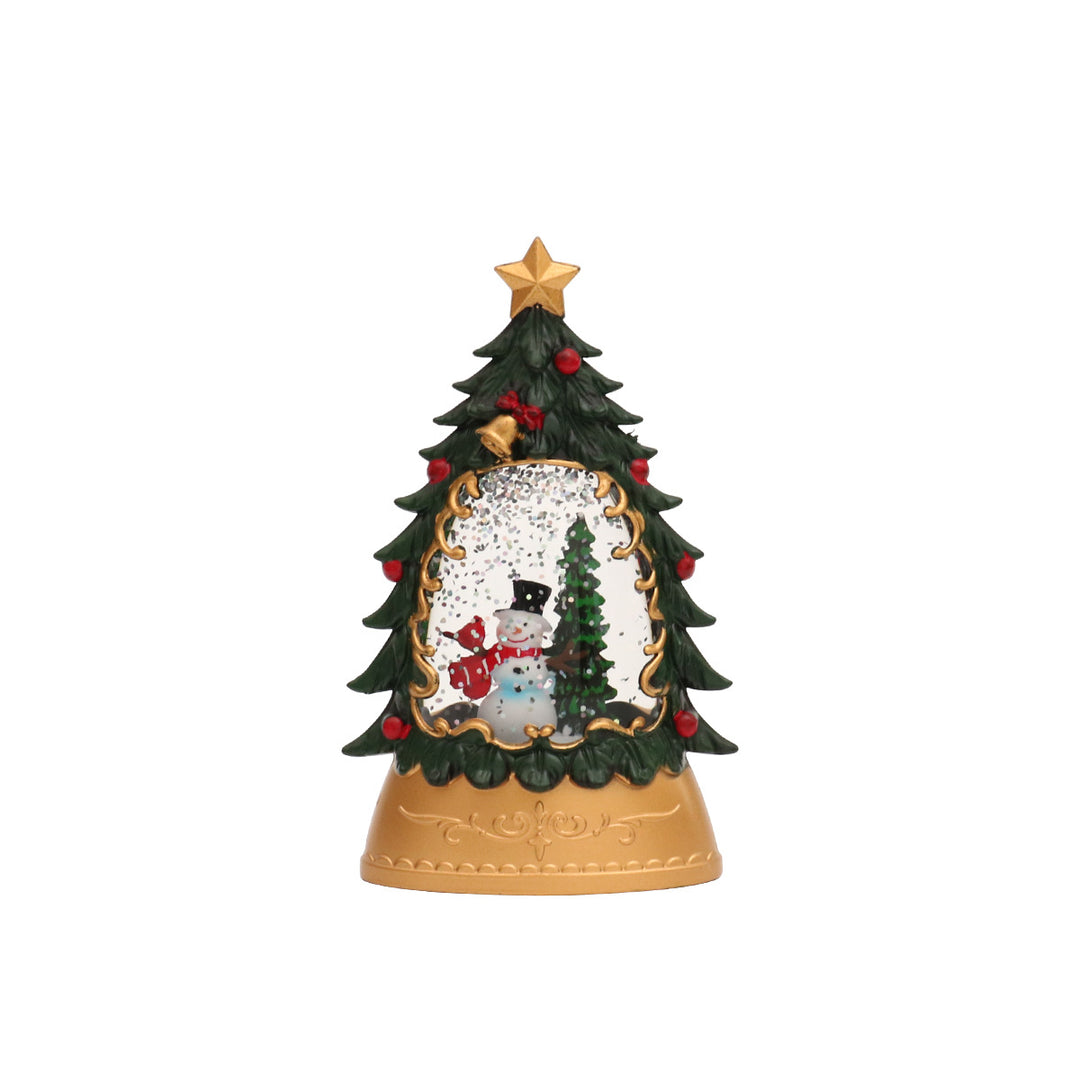 Decorative LED water lantern with Christmas motif