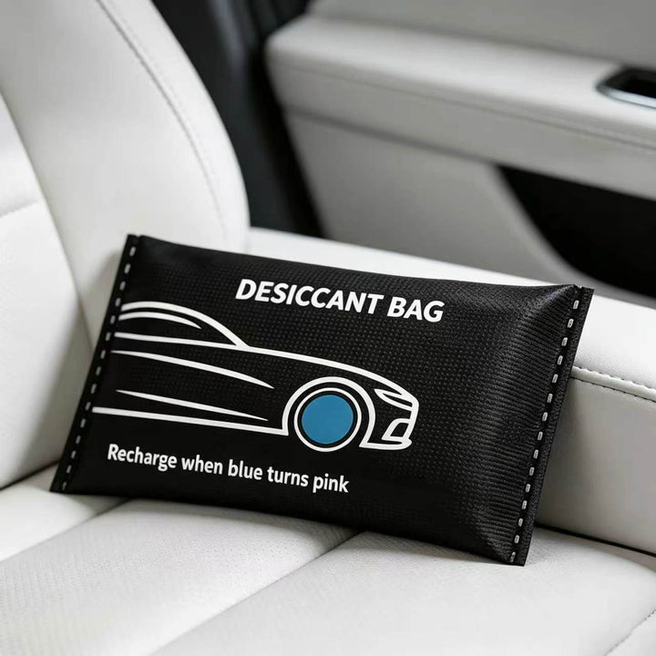 Silicone desiccant bags for moisture regulation