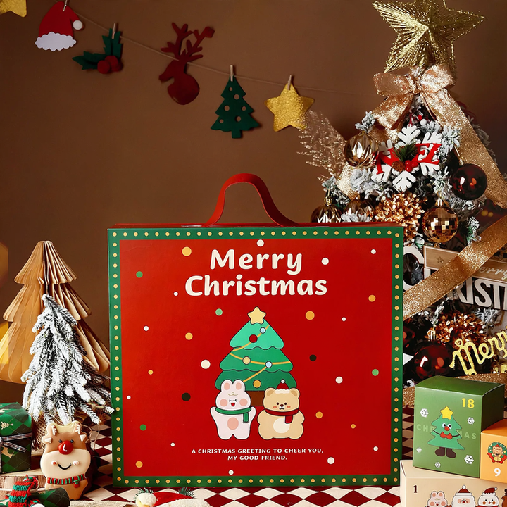 Christmas Advent Calendar Gift Box, 24 Compartments