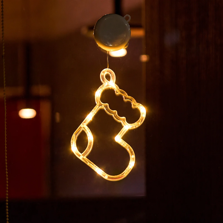 LED window decoration light with suction cup
