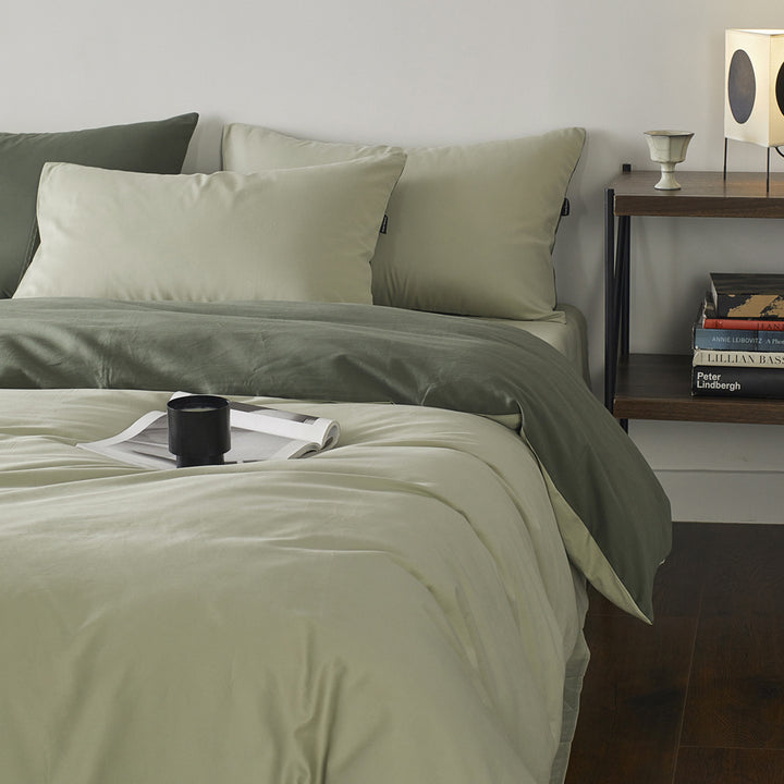 Long-staple cotton bedding, 4-piece, lightly brushed
