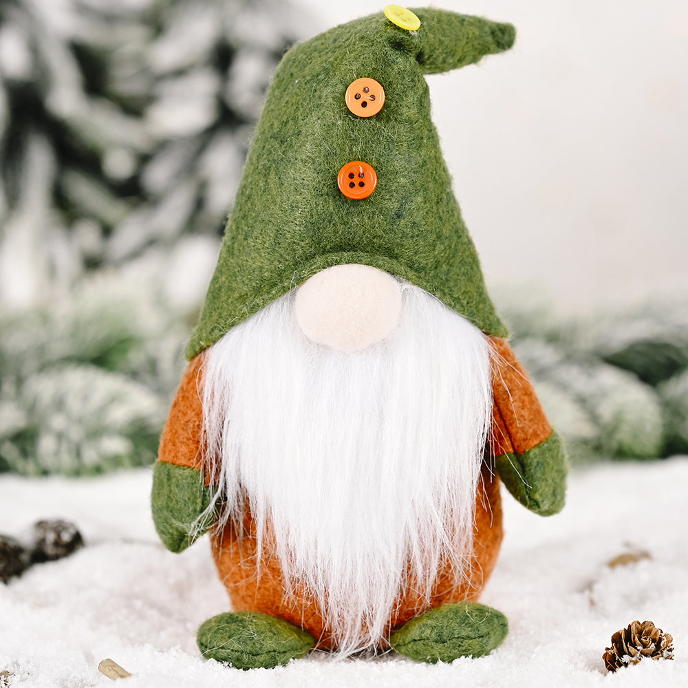 Decorative gnome figure made of fleece fabric