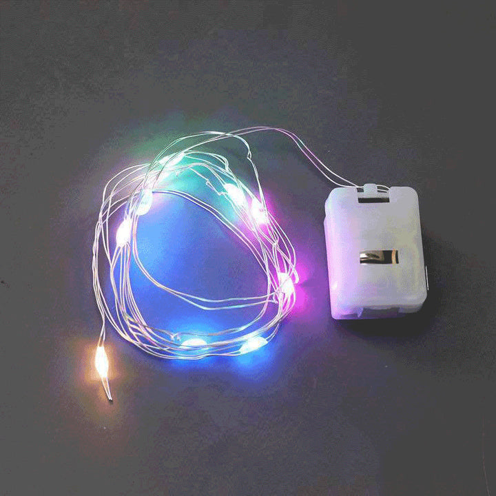 LED Copper Wire String Lights with Button Cell Operation