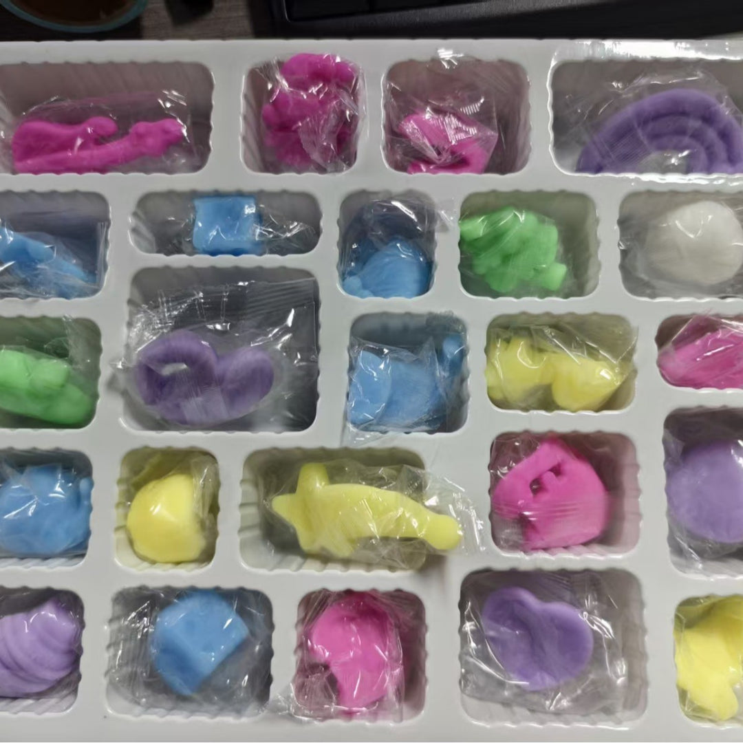 Advent calendar gift box with stress relief toy