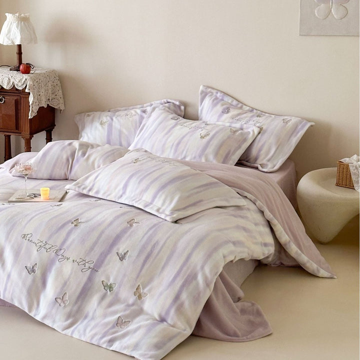 Milk fiber bedding set, 4-piece, winter