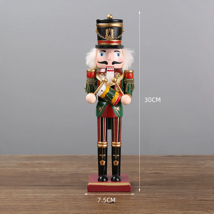 Nutcracker figure made of pine wood, European style