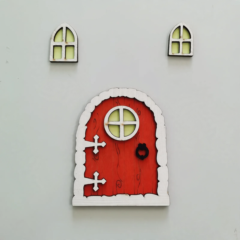 Miniature Elf Door for Dollhouses, 10 cm