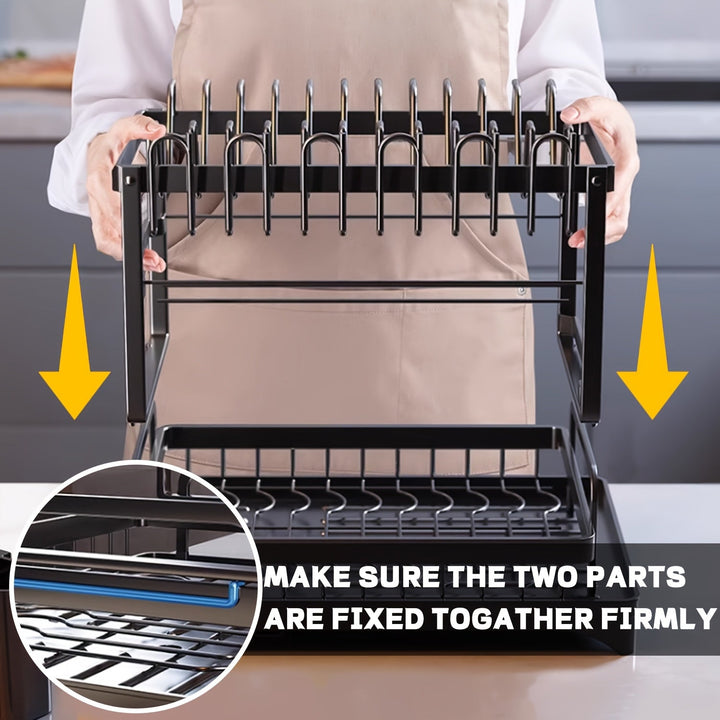 Draining rack 2 tiers with drainage | Stornfield