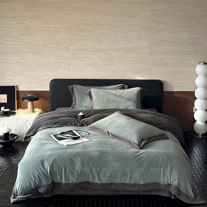 Milk fiber bedding, two-color, winter warmth