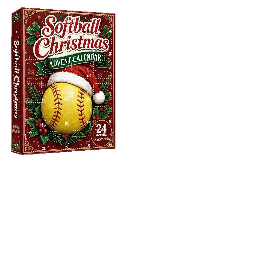 Decorative sports advent calendar box, acrylic