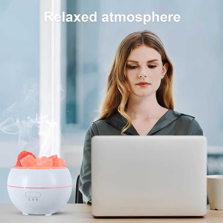 Stornfield | Salt Diffuser - 3-in-1 Essential Oil Diffuser, Himalayan Salt Lamp & Air Humidifier