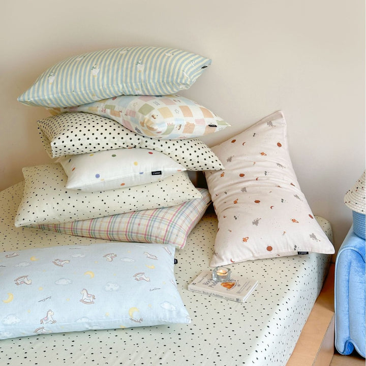 Double-layer cotton fitted sheet, soft and breathable
