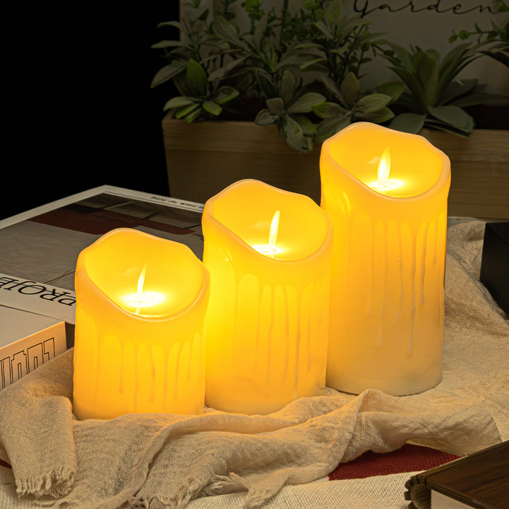 LED Real Wax Look Candle with Flicker Effect