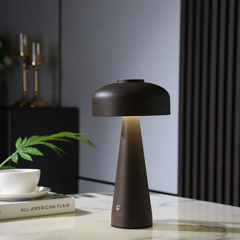 Nightstand lamp with touch switch, rechargeable