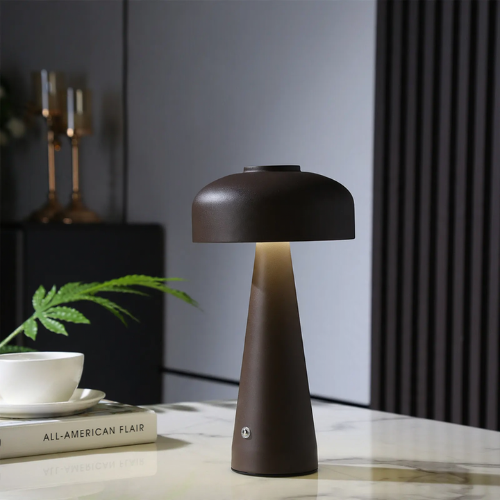 Nightstand lamp with touch switch, rechargeable