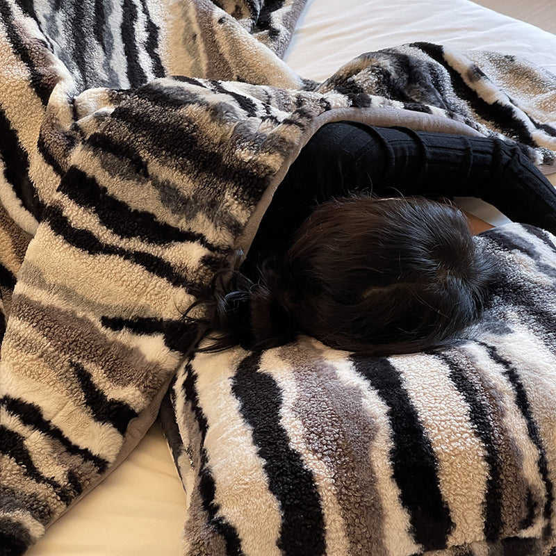 Striped Wool Blanket, 100×150 cm or 150×200 cm