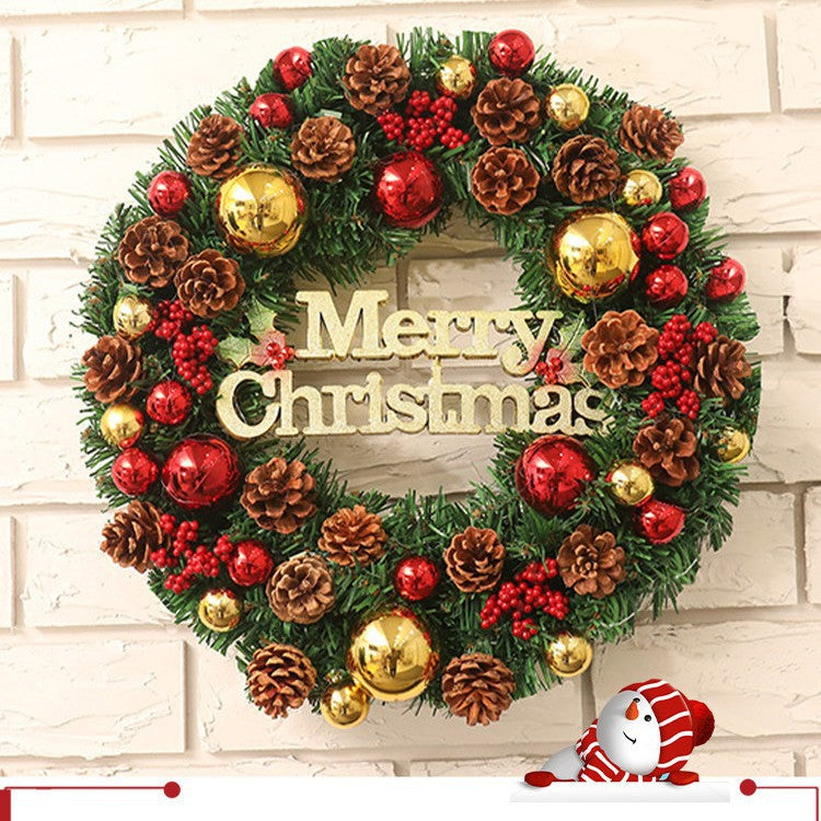 Christmas wreath with pine cones, various sizes