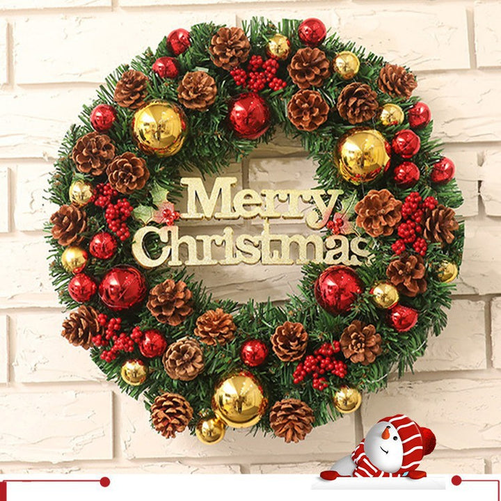 Christmas wreath with pine cones, various sizes