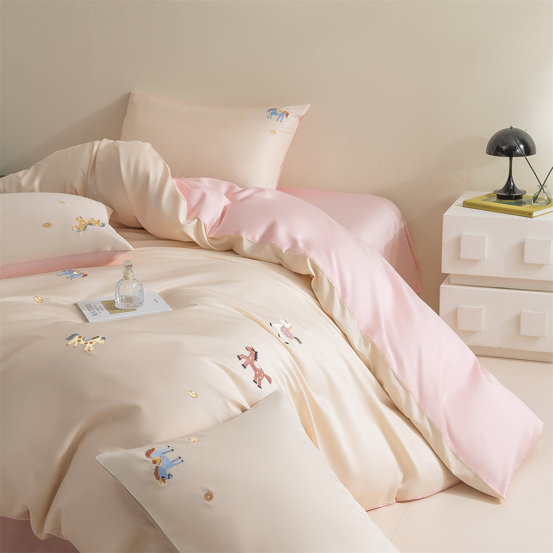Cotton bedding set with embroidery, Class A