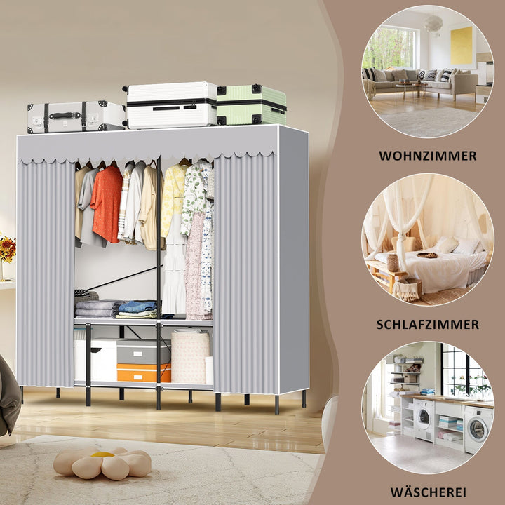 Foldable wardrobe bedroom cabinet | Stornfield